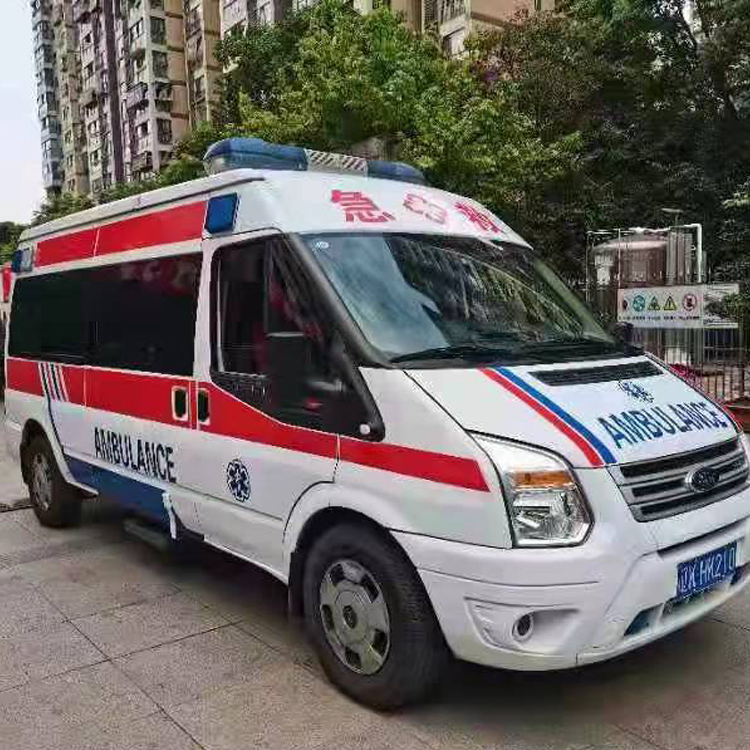 大洼长途救护车护送病人返乡